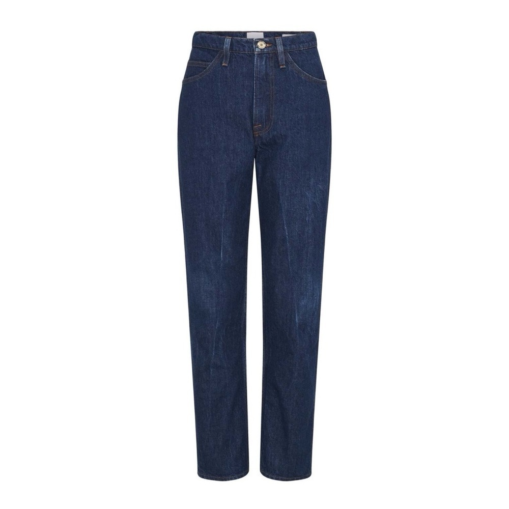 New FRAME Le Italien Straight-Leg Jeans Blue 24 - Picture 16 of 16
